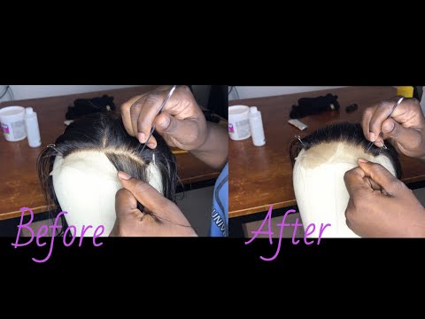 Bleaching | Plucking Knots on a Closure ‼️ (Very Detailed) Video