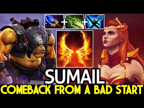 SUMAIL [Lina] Epic Comeback From a Bad Start Dota 2