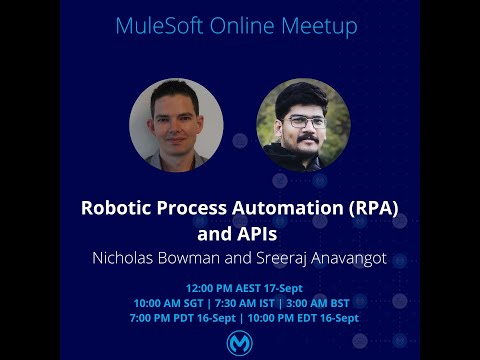 VirtualMuleys#32 - Robotic Process Automation (RPA) and APIs