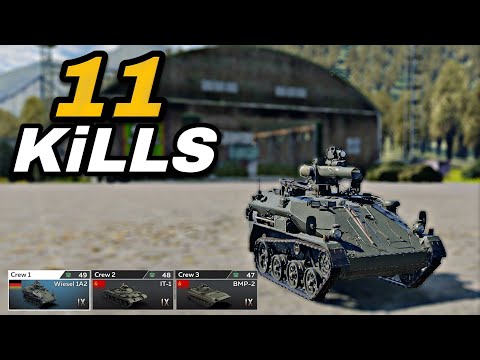 11 KiLLS with ONLY ATGM - Wiesel 1A2 in War Thunder Mobile 
