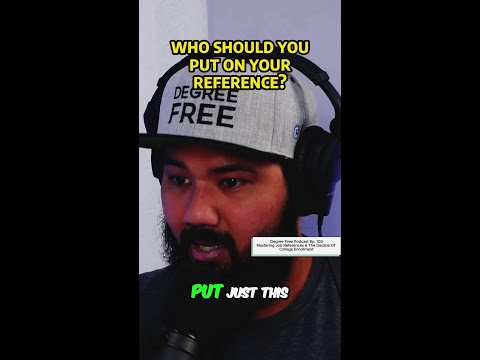 Choose references wisely for job