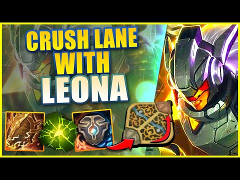 THESE ARE THE EASIEST TACTICS TO COLLAPSE LANE WITH LEONA - League of Legends