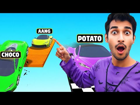 GTA 5 races but Choco is playing with his sons