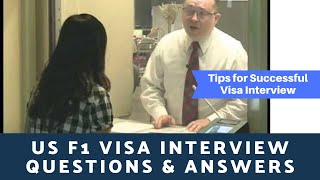 US Student F1 Visa Sample Mock Interview Questions