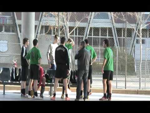 Escalfament abans del partit Tous A - Alheña