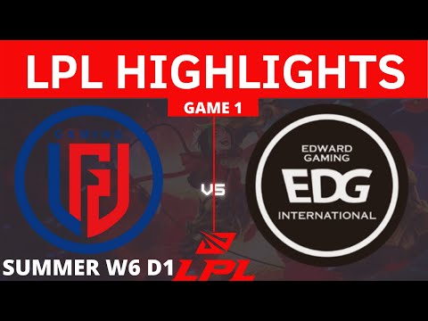 LGD vs. EDG | Game 1 HIGHLIGHTS - W6 D1 | LPL Summer Split 2021 | LGD GAMING VS EDWARD GAMING