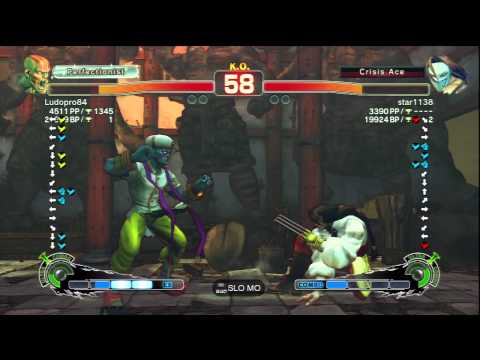 Ludopro84 [Dhalsim] Vs star1138 [Vega] SSF4 AE Online Ranked Matches - PSN