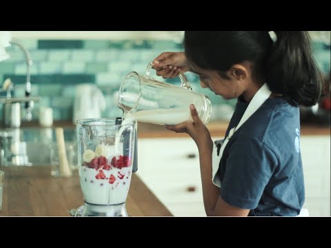 Kochen mit Kindern - Indischer Lassi mit Früchten