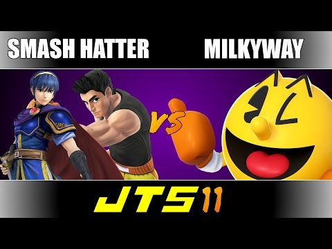 JTS 11 Smash Hatter (Marth, Little Mac) vs MilkyWay (Pac-Man) Round 3 Losers