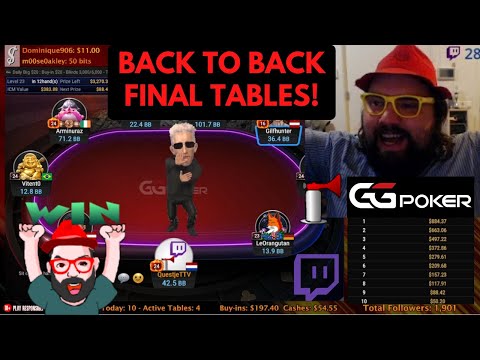 Back to Back Final Tables at GGPoker - Daily Big $10 & Big $20!
