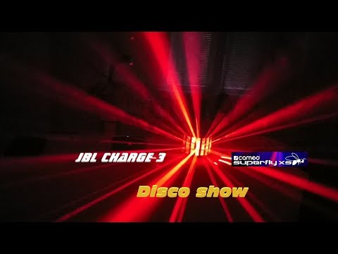 JBL Charge 3 + Cameo Superfly XS - Disco show