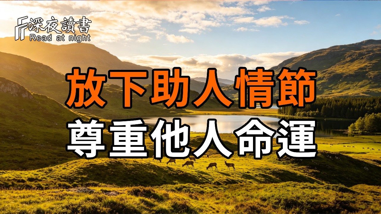 人際關係的「能量守恆」：為什麼有些人的忙，你幫得越多，運氣越差？【深夜讀書】#人生感悟 #正能量 #