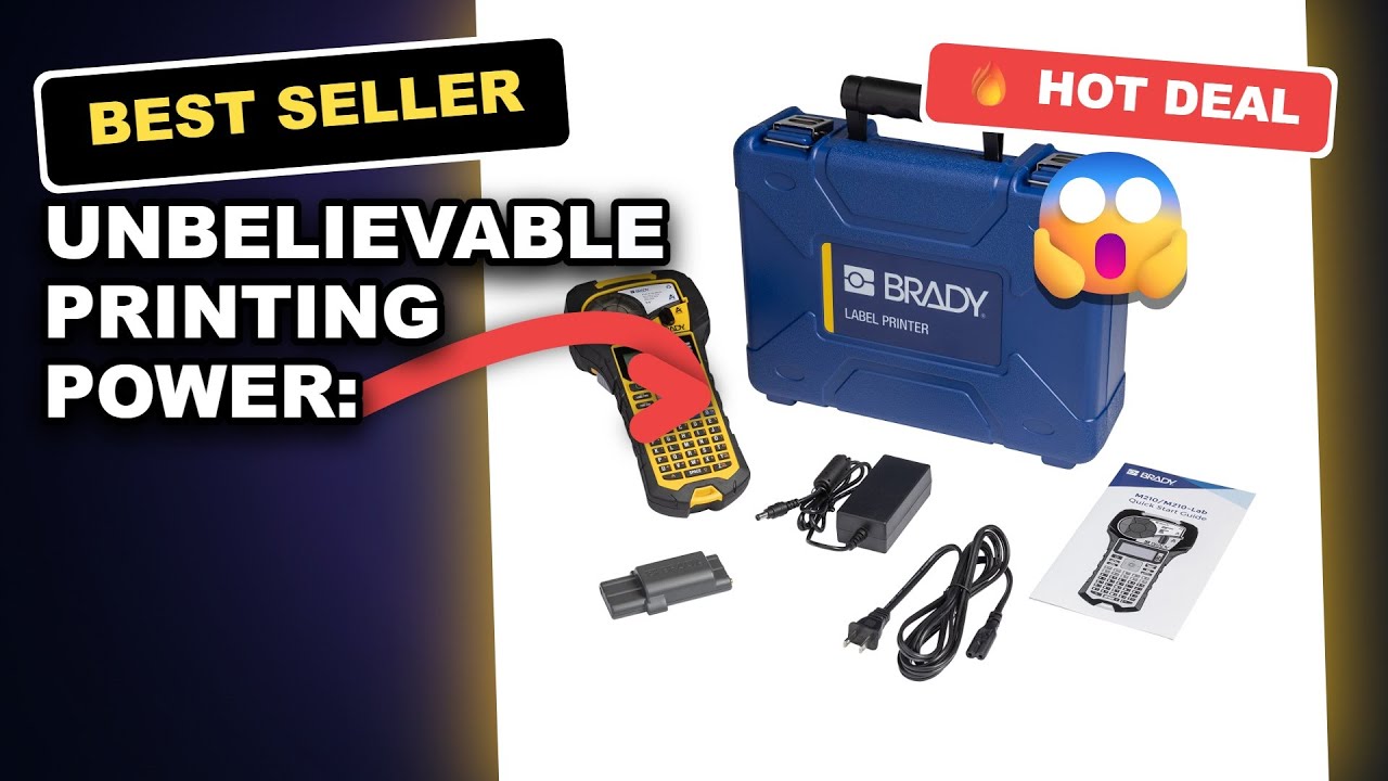 UNBELIEVABLE Printing Power: Brady S3100 Sign and Label Printer Review - Ultimate Safety and Facility ID Solution