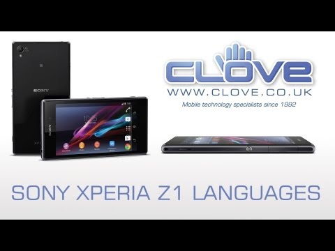 Sony Xperia Z1 Languages