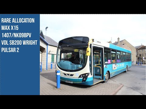Rare Allocation | Route X15: 1407/NK09BPV - VDL SB200 Wright Pulsar 2