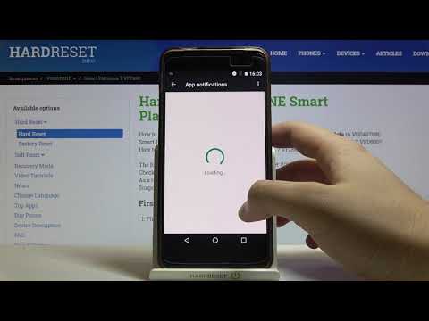 Notifications Settings - VODAFONE Smart Platinum 7 & Notifications Personalization
