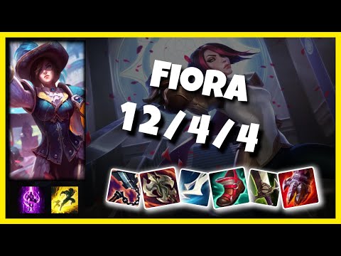 Fiora vs Volibear EU Challenger TOP (12/4/4) - v11.2