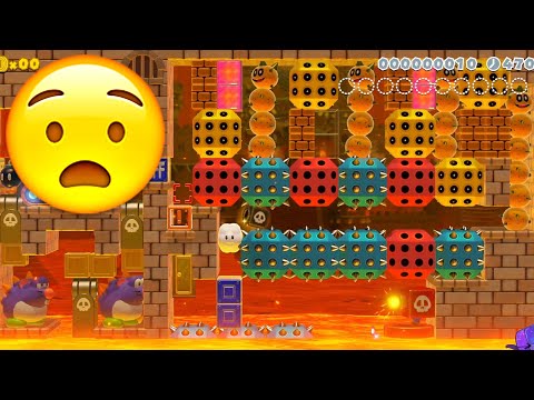 Super Mario Maker 2 🔧 Spiky Skipsqueak Skips 🔧 SnakeX2