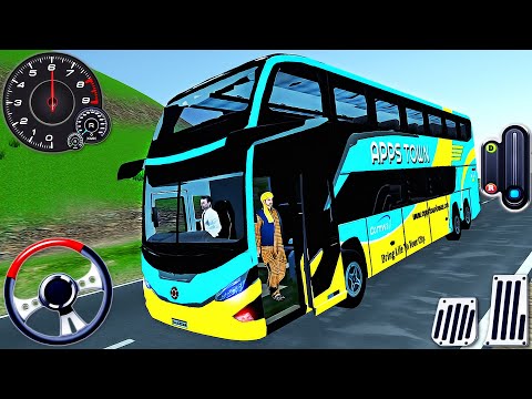 Offroad Coach Bus Driving 2025 - Real Uphill Bus Drive 3D Simulator - Android GamePlay