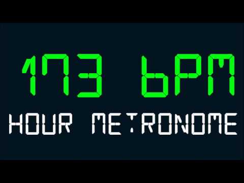 173 BPM (Beats Per Minute) Hour Metronome