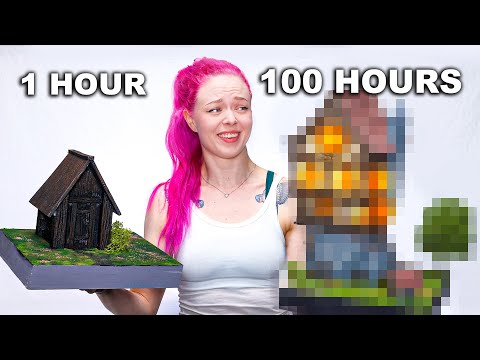 I made a diorama in 1 Hour vs 10 Hour vs 100 hours