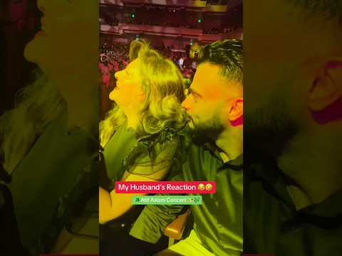 My Husband's Reaction🤣 Atif Aslam Concert #Rabiarizvivlog #shorts #viral #trending