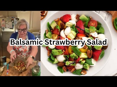 Balsamic Strawberry Salad || Sandy's Happy Kitchen