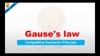 Competitive Exclusion Principle (Gause's Law) in ecology Explained