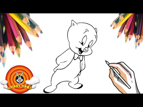 COMO DESENHAR O GAGUINHO DA LOONEY TUNES | HOW TO DRAW THE LOONEY TUNES STITCH