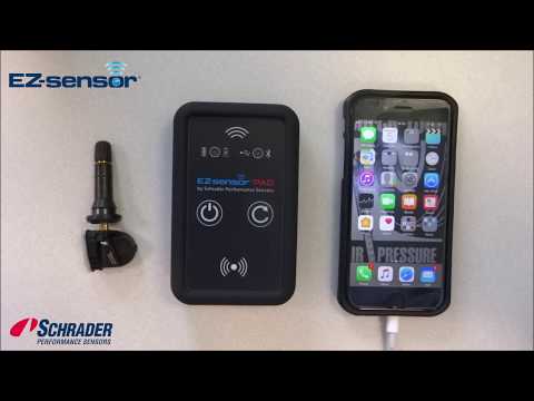 Program Schrader's EZ-sensor using an IOS device for EZ-sensor Pad