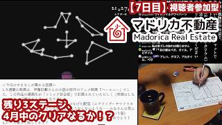 【7日目】視聴者参加型『マドリカ不動産』実況：残り3ステージ、4月中のクリアなるか！？