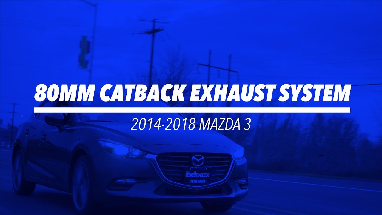 2014-2018 Mazda 3 80mm Exhaust system video