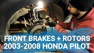 Easy 03-08 Honda Pilot Front Brakes and Rotors Change - The Buildout