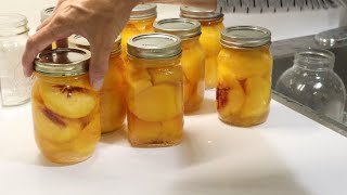 Water Bath Canning Peaches - Raw Pack Method