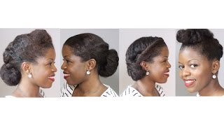 4 Natural Hair Professional Looks Great for Work/Interview | MissT1806 | Natural Hairstyles