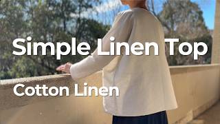 Athina Top by Tessuti | Linen Rayon Blend | Fabric Review