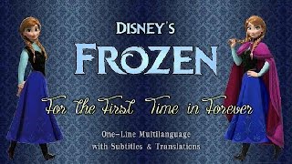 Frozen : For the First Time in Forever - One Line Multilanguage *w/ S&T