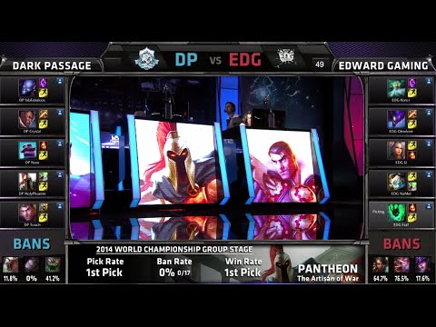 Dark Passage vs Edward Gaming | Game 2 Group A S4 LOL World Championship 2014 Day 3 | EDG vs DP D3G5