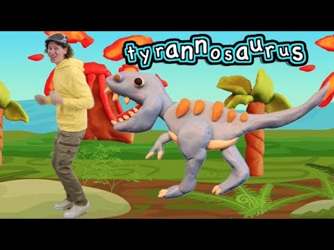 Dinosaur Stomp Song with Matt | Action and Movement Song | Dream English Kids Songs