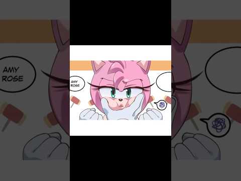 SONIC FINALLY KISSED AMY😱 | #sonicthehedgehog #comicdub #shorts