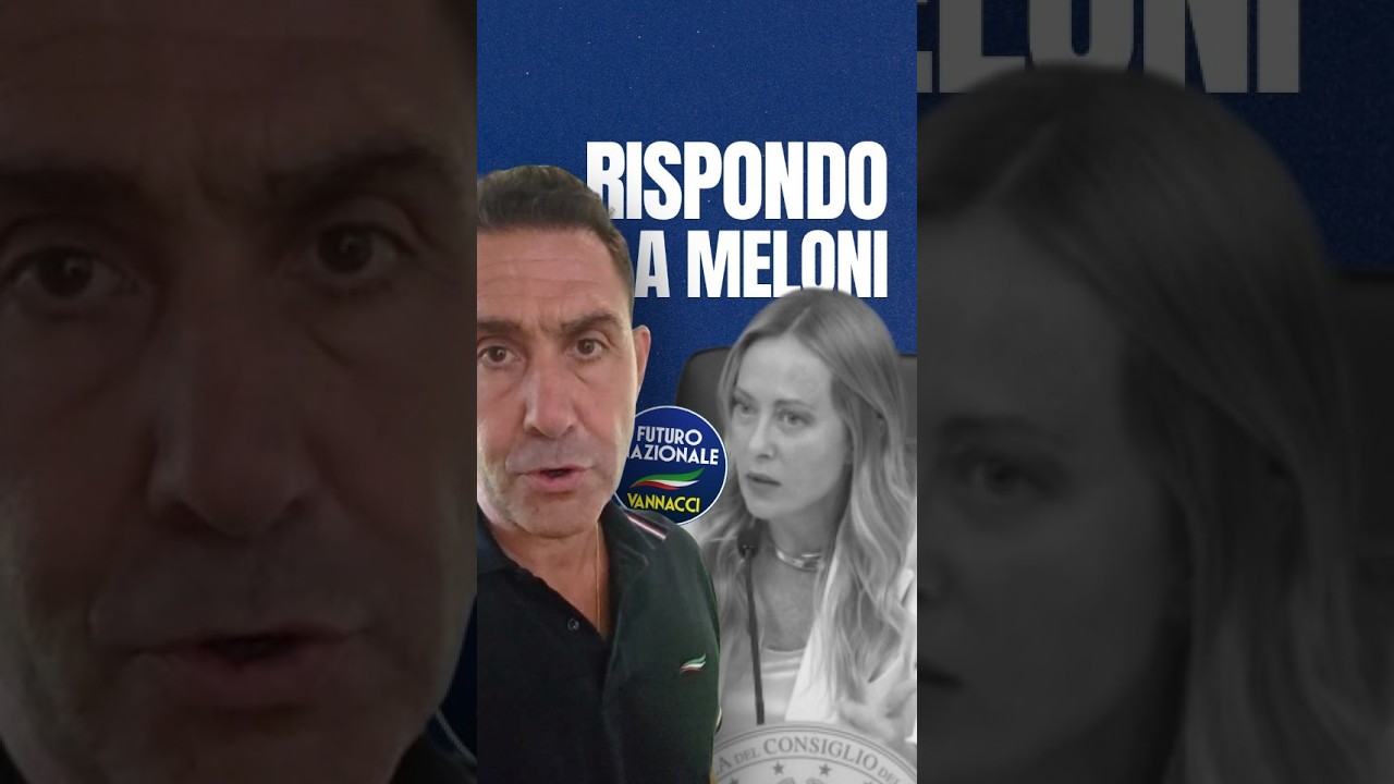 VANNACCI RISPONDE A MELONI: "A ME NON INTERESSA GOVERNARE, INTERESSA GOVERNARE BENE"