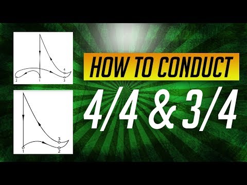 How to Conduct Music: Lesson #2-Conduct in 4/4, 3/4 & 2/4 (Simple Meters)