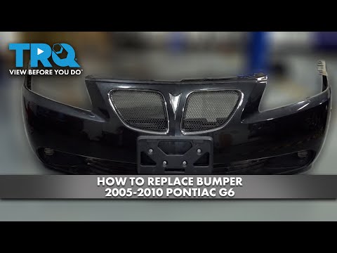 How to Replace Bumper 2005-2010 Pontiac G6