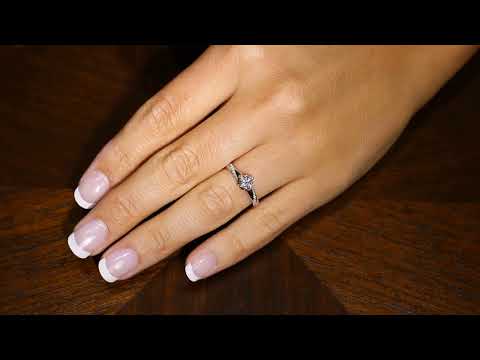 Crossover Band Engagement Ring – ‘Lara’