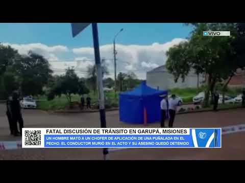 FATAL DISCUSIÓN DE TRÁNSITO EN GARUPÁ, MISIONES