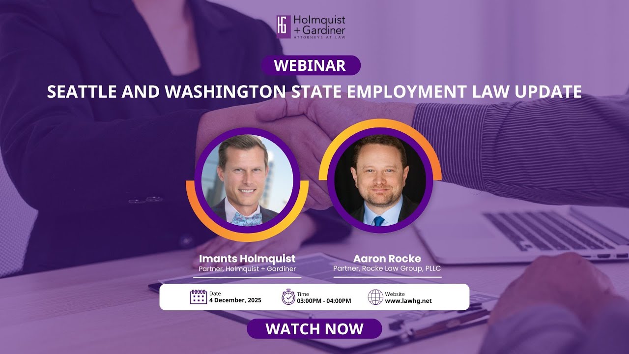 Seattle and Washington State Employment Law Update