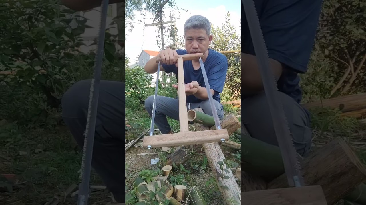 Let’s take a look at the double-sided frame saw I made dual