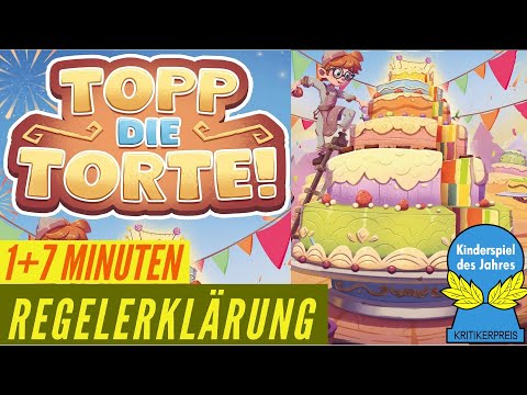Topp die Torte Regeln Anleitung Regelvideo Erklärung Brettspiel Kinderspiel des Jahres 2025