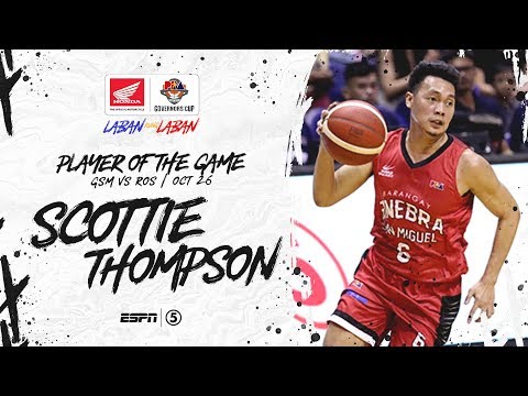 Best Player: Scottie Thompson | PBA Governors’ Cup 2019