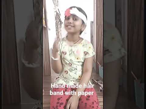 hand made paper hair flower crown